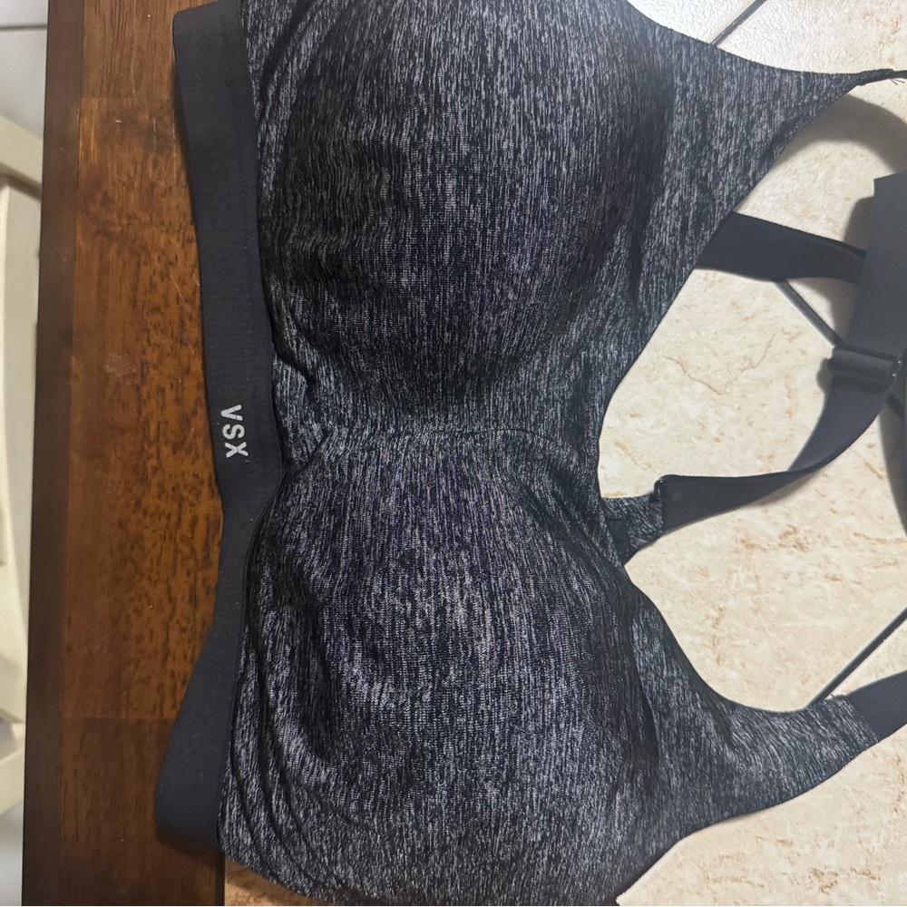 VSX Women's Black and Gray Sports Bra
